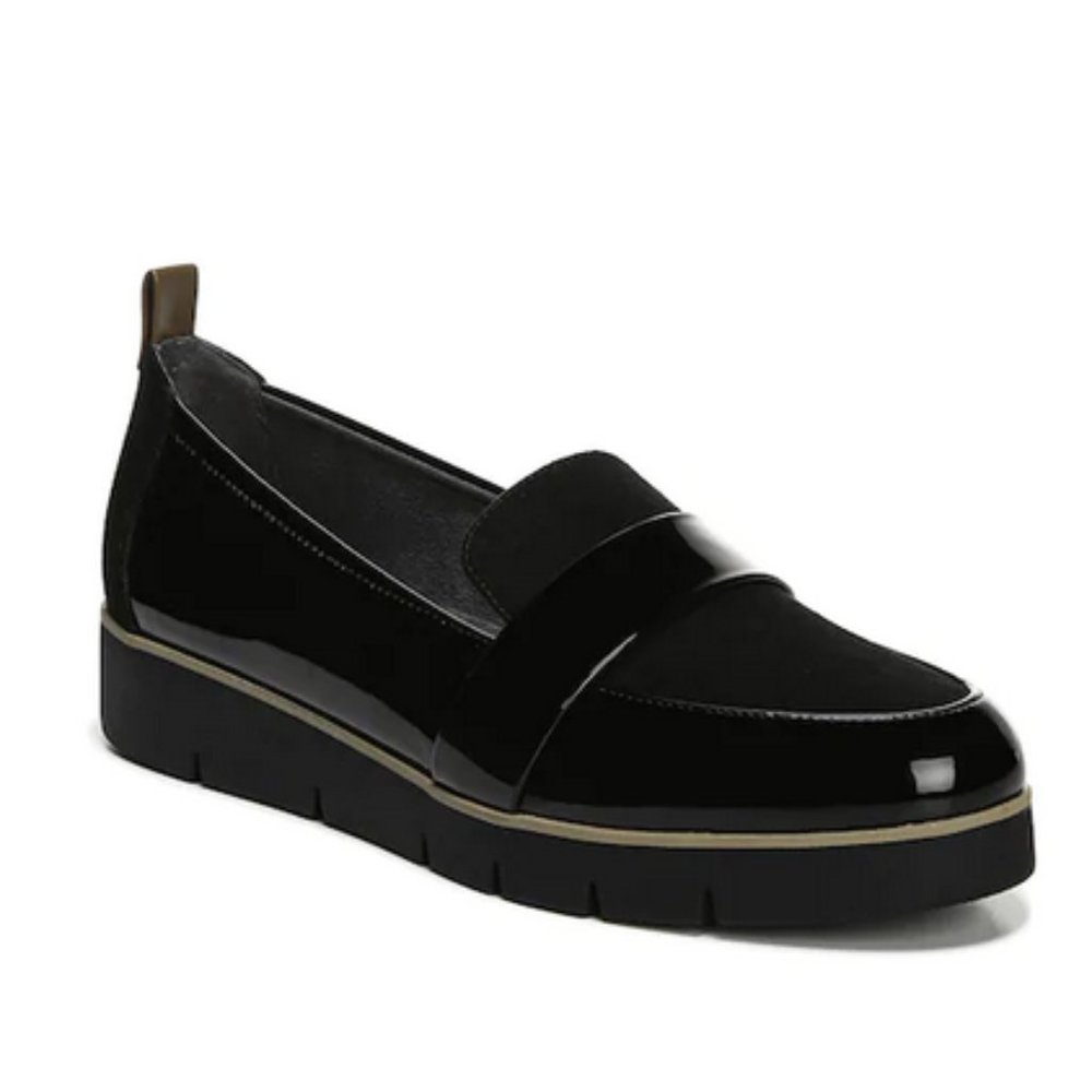 DR. SCHOLL'S Patent Leather/Suede Loafer Shoes